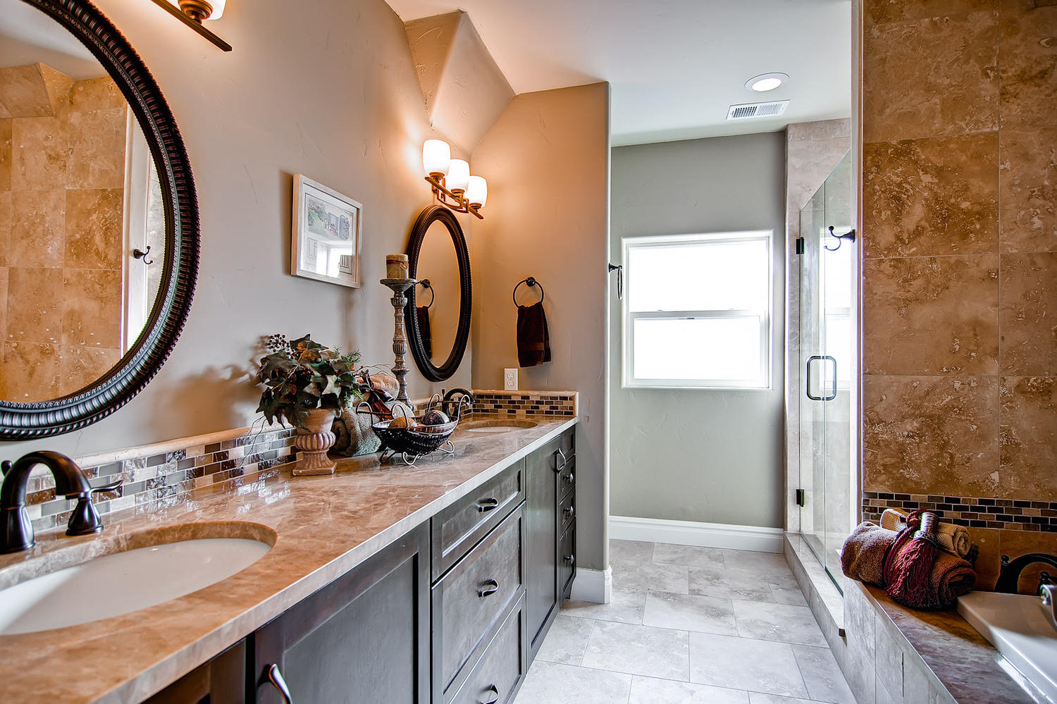 Master Bathroom residential townhouse multi-family Real estate Projects - Weins Development Group - Award-winning real estate developers in Denver, Colorado. Top #1 of Builders producing high-quality townhomes, condos, apartments, retail, & office projects